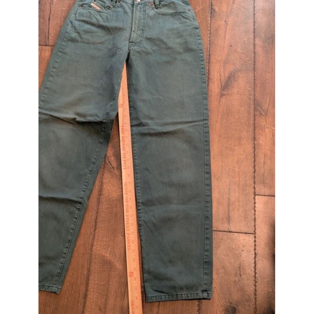 Diesel 5355 Patrol Relaxed Fit Tapered Leg Jeans Men's Sz 32 Green Made In Italy - Picture 4 of 12